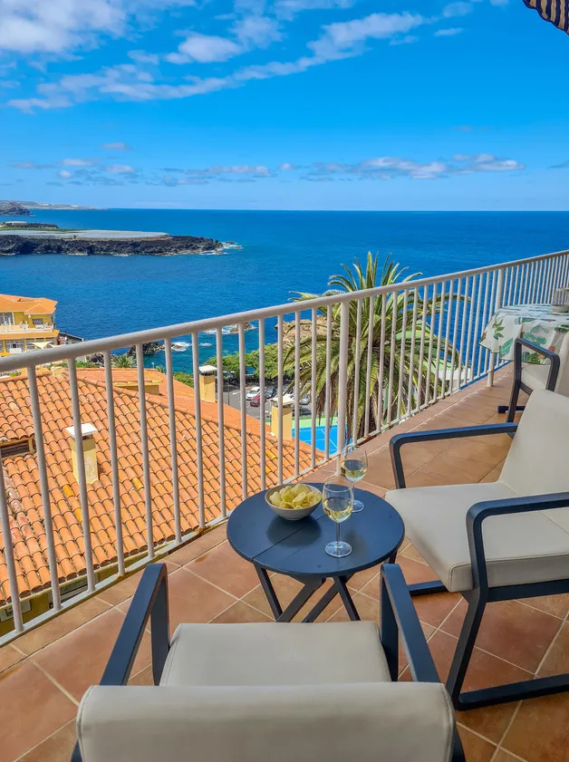 Panoramic view from balcony